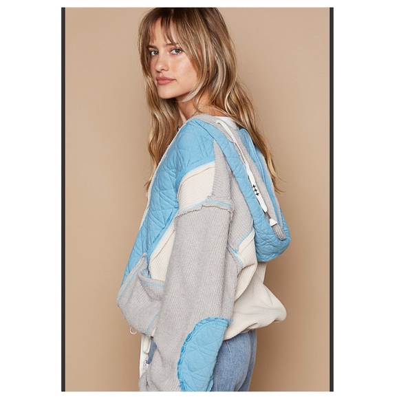 π€66 2 left POL oversized hooded thermal quilted jacket - Picture 7 of 9